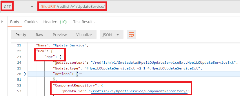 Figure 19: Component repository location