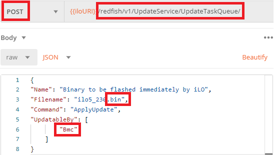 Figure 29: Add a binary firmware to queue and flash it