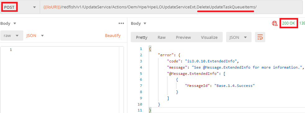 Figure 31: Deleting all items in the Installation Queue