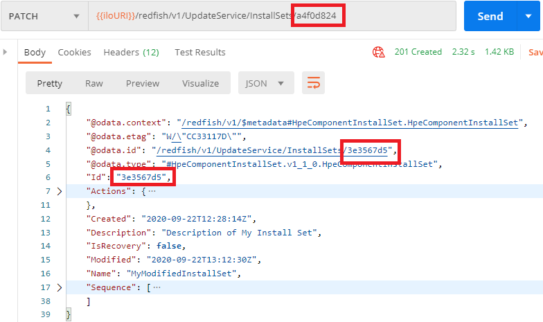 Figure 41: Patching an install set