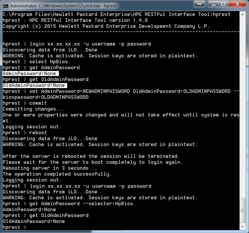 BIOS Password Example 1